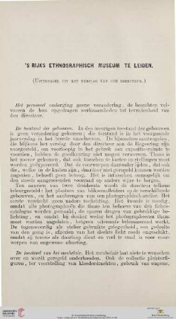 'S Rijks Ethnographisch Museum te Leiden