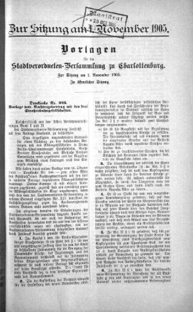 No. , 01. November 1905