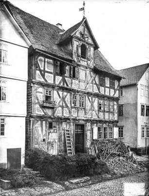 Wohnhaus (Wohn- und Geschäftshaus, Fachwerk); Frankenberg, Neustädter Straße 17
