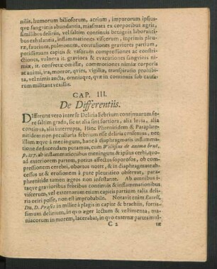 Cap. III. De Differentiis.