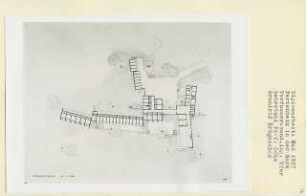 Ferienheim in der Mark (Diplomarbeit bei Karl Wilhelm Ochs): Grundriss Erdgeschoss 1:200