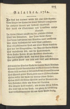 Galathea. 1764
