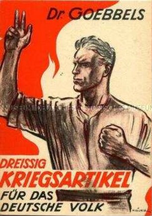 Broschüre mit Verhaltensmaßregeln für die deutsche Bevölkerung im Krieg