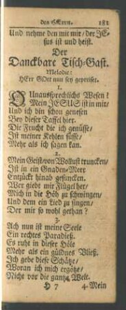 Der Danckbare Tisch-Gast