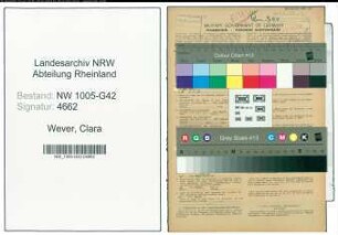 Entnazifizierung Clara Wever , geb. 09.03.1893 ()