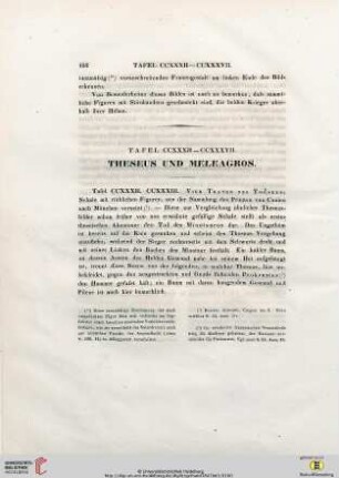 Tafel CCXXXII-CCXXXVII. Theseus und Meleagros