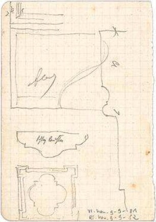 Hauberrisser, Georg von; u. a. Deutschland; Italien; Österreich; Skizzen - Details