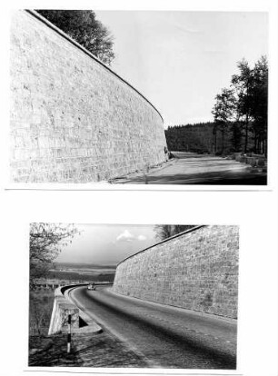 Stützmauer am Aichelberg Kleinpflasterdecke