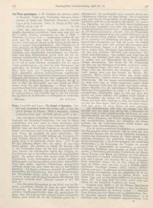 385-387 [Rezension] Ragg, Lonsdale and Laura, The Gospel of Barnabas