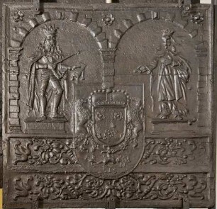 Takenplatte, Margarethe v. Arenberg und Kaiser Maximilian