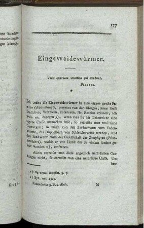 Eingeweidewürmer.