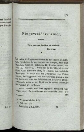 Eingeweidewürmer.