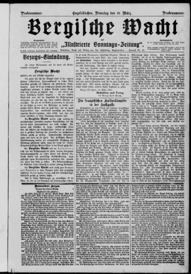 Titelseite einer Zeitung