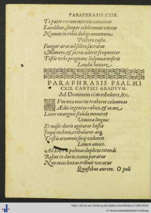 Paraphrasis Psalmi CXIX. Cantici Graduum.