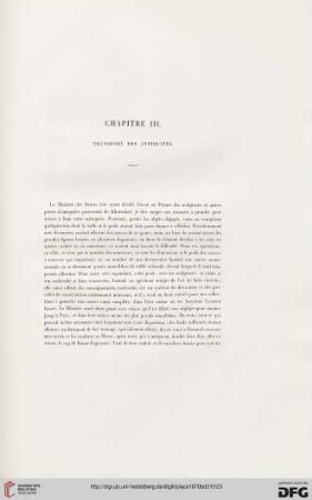 Chapitre III: Transport des antiquités
