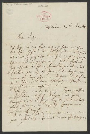 Brief an Joseph Joachim : 06.02.1854