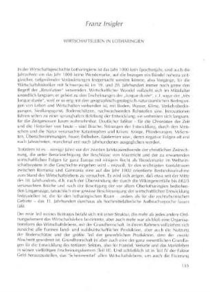 Wirtschaftsleben in Lotharingien