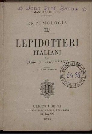 2: Lepidotteri Italiani : con 149 Incisioni
