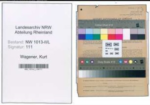 Entnazifizierung Kurt Wagener , geb. 13.01.1905 (Rechtsanwalt)