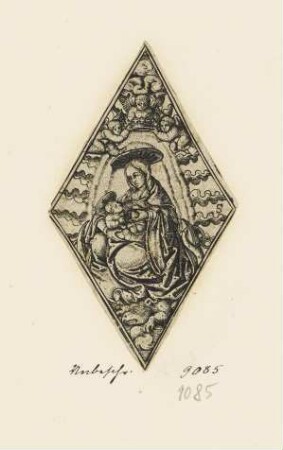 Madonna von drei Engeln Gekrönt