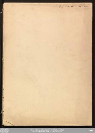 Stammbuch Elisabeth Sturm