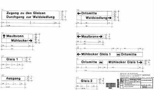 Ötisheim: Beschilderung Personentunnel