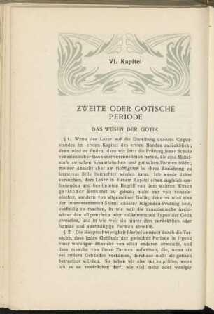 VI. Kapitel - Das Wesen der Gotik