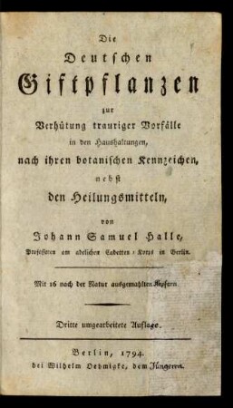 [1]: Die Deutschen Giftpflanzen