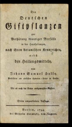 [1]: Die Deutschen Giftpflanzen