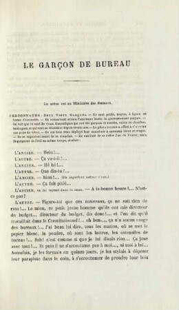 Le garcon de bureau