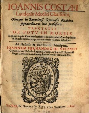 Tractatus de potu in morbis