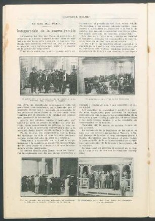 En Mar del Plata - Inauguración de la nueva rambla