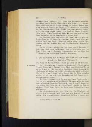 Die Fahrt des Generalobersten v. Moltke zur Front am 11. September.