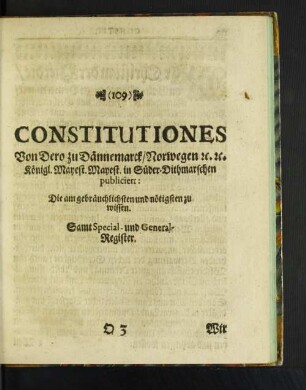 Constitutiones