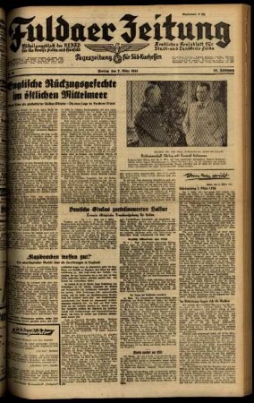 Ausgabe vom Freitag, den 07. März 1941.