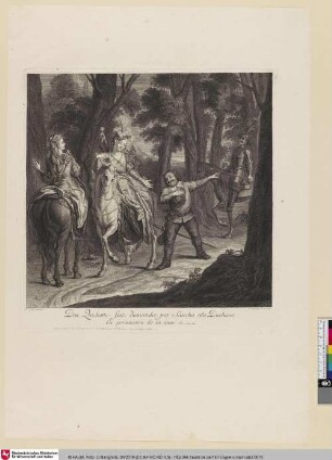 Don Quichotte faiz demander par Sancho ala Duchesse la permission de la voir