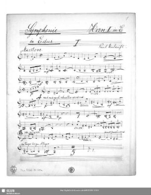 Horn II. in E.