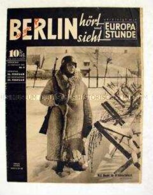 Illustrierte Programmzeitschrift für den Rundfunk "Berlin hört und sieht" u.a. zum "Tag der deutschen Polizei"