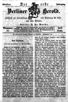 Nummer 77, Juli 1846