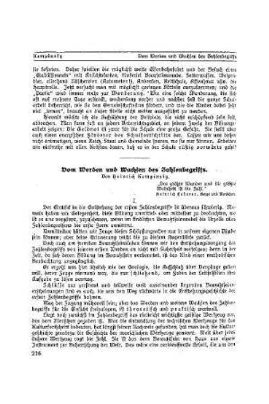 Vom Werden und Wachsen des Zahlenbegriffs