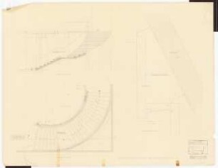 Stadttheater, Bremerhaven: Haupttreppe Grundriss, Schnitt 1:20