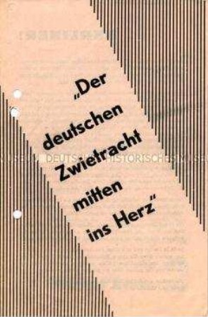Propagandaschrift der SED Berlin zu den Gemeindewahlen 1946