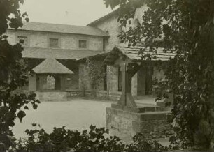 Saalburg : Saalburg, Brunnen im Hofe des Praetoriums