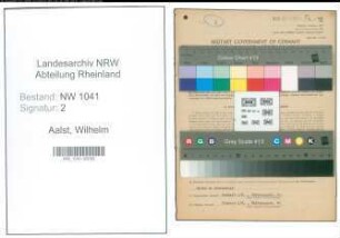 Entnazifizierung Wilhelm Van Aalst , geb. 22.10.1903 (Autovermieter)
