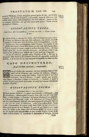 Capo 13. Degli ordini eccedenti, mancanti.