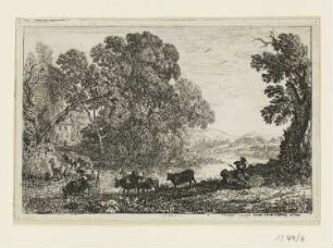 Rinderhirte, Blatt 4 der Folge "Landschaften"