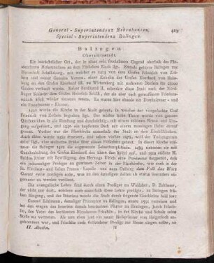Special - Superintendenz Balingen.