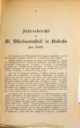 Jahres-Bericht. 1889