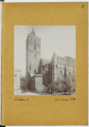 Oberkirche St. Marien, Frankfurt/Oder: Ansicht (aus: Skizzen- und Fotoalbum 12)