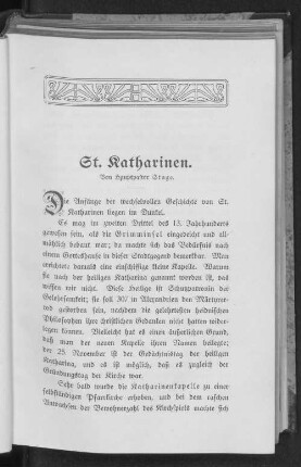 St. Katharinen. Von Hauptpastor Stage.